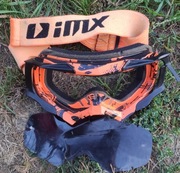 Imx Gogle Dust Graphic Orange Black Matt Szyba Dark Smoke + Clear