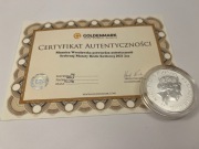 Srebrna Moneta „Bestie Królowej” 2021 – 2 oz – Srebro 999,9 – Certyfikat