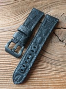 Pasek do zegarka 24 mm ręcznie robiony skóra naturalna handmade vintage 