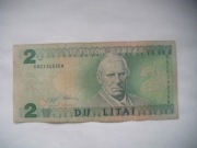 Banknot  BANKNOT LITWA 2 Lity 1993 r.
