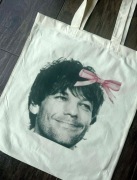 Torba bawełniana torebka tote bag cotton bawełna beżowa louis tomlinson 