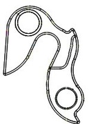 Hak ramy przerzutki tylnej IB-GW7-Q aluminium