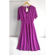 New Collection Sukienka midi kolor biskupi L/XL