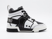 Moschino sneakersy za kostkę czarno-białe 39