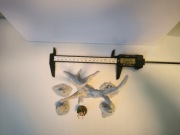 Duże martwe drzewo i 4 pnie ściętych drzew RPG D&D Diorama Makieta