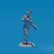 Figurka Kobieta z Cyberpunk 2077