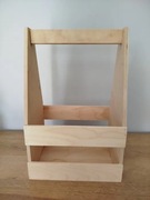 Skrzynka drewniana nosidełko na przyprawy, butelki, oliwę nowe