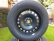 Nowe opony na felgach stalowych Bridgestone 