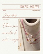 Bransoletka z kwarcem różowym 