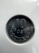 10 groszy 1968 mennicze NGC MS65