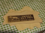 Tabliczki Uwaga Zły pies 