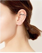 Kolczyk piercing małżowina uszna. Czarny.