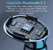 Słuchawki bez przewodowe Bluetooth 5.1