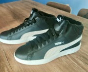 Puma Smash V2 Mid L Fur Jr Black/White rozmiar 39/ Uk 6/ US 7C/ 25 cm