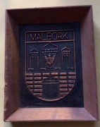 Malbork - Obrazek-Plakietka z lat 1980tych. Polecam 