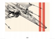Duży plakat Star Wars X-Wing 80 x 60 cm Gwiezdne Wojny