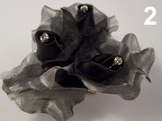 spinka do włosów stroik broszka szary