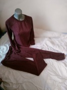 Dres burgundowy vintage