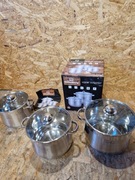 Zestaw dużych garnków ze stali KlönBerg 7, 9,5.5L kb-2521