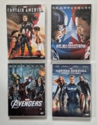 Marvel 4xDVD Avengers Kapitan Ameryka Wojna Bohaterów 