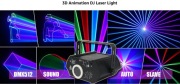 laser animacyjny 3D DMX512 lub sterownie dźwiękiem + 2 piloty