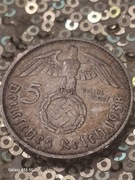 5 marek 1938 E Najrzadsza (425.000)