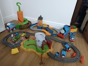 Tomas i przyjaciele 3 zjeżdżalnie-zestawy pociągów jeżdżących+ gratisy