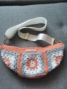 Nerka damska szydełkowa, saszetka