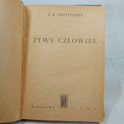 Żywy człowiek. Gilbert Keith Chesterton