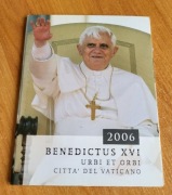 Watykan 2006 Zestaw próbnych monet euro w blistrze 