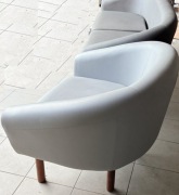 fotel szary ekoskóra do kompletu z kanapa