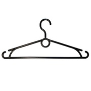 Wieszaki na ubrania plastikowe czarne 40 cm 10 sztuk F-VAT