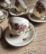 Piękny serwis do kawy mokki KPM Kjobenhavns duńska porcelana Kopenhaga