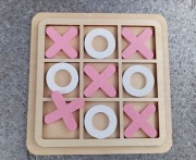 GRA LOGICZNA KÓŁKO i KRZYŻYKDrewno naturalne