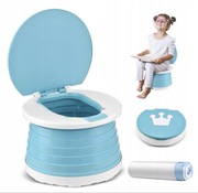Nocnik toaleta przenośna dla dzieci składana deska sedesowa turystyczna