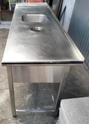 Zlew gastronomiczny 1-komorowy 220x70x90