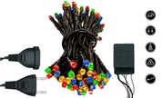 Lampki choinkowe MULTI KOLOR 100 LED 8 TRYBÓW WEW/ZEW 8,5 M