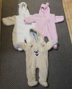 Kombinezony rozmiar 50-56 cm.