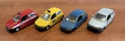 Burago 1:24 Fiat Punto 4szt taxi straż