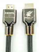 Dwa kable HDMI 2.1 EAGLELINE PREMIUM Ultra High Speed 8K 60Hz 4K 120Hz 2m