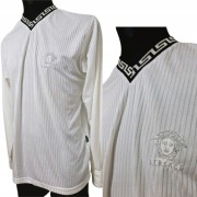 *III MĘSKA KOSZULKA Z DŁUGIM RĘKAWEM VERSACE M/L PRĄŻKI