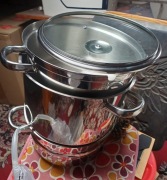 Sokownik niemieckiej firmy SSW  garnek na parę stal nierdzewna