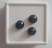 Szafir naturalny - Madagaskar , komplet 3 sztuki > 3,8 ct