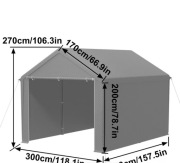 Namiot garaż wiata 3x4 m