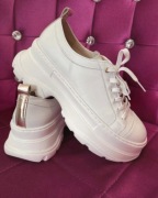 Sneakersy ULMANI 18550 biały białe platforma 38