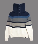 Damski bawełniany sweter/golf w paski z długim rękawem bonprix XXS/XS 32/34