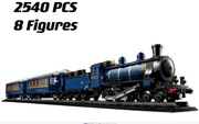21344 lego zamiennik pociąg Orient Express klocki Model lokomotywa parowóz