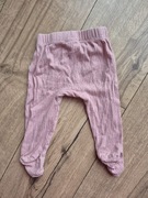 Rabbit+Bear półśpiochy prążek dziewczęce niemowlęce różowe 62 