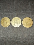5zł bez znaku mennicy 1975 1976 1977