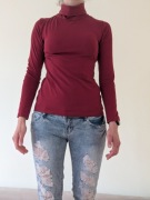 Longsleeve czerwony Blue Motion rozmiar 36/38 bawełna z elastanem